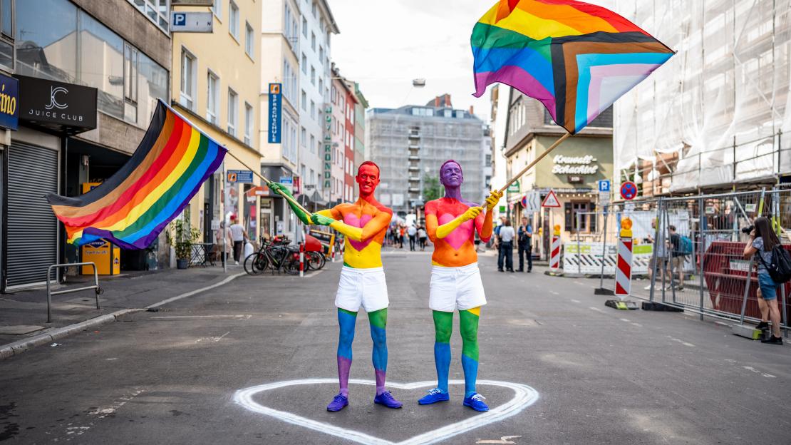 Aktionstage zum Pride Month 2023 im Regenbogenviertel. (© Stadt Frankfurt a. M., Holger Menzel)